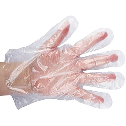 BYMORE 1200 Pcs Disposable Poly Plastic Gloves Bulk, BPA & Latex Free Clear Food Safe Gloves for Kitchen Food Prep Food Service Food Handling Cooking Cleaning, One Size Fits Most Cover