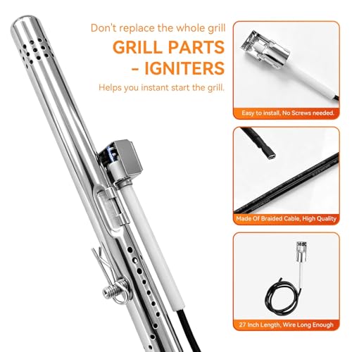 Grill Replacement Parts for Charbroil Performance 5 Burner 463347519, 475 4 Burner 463347017, 463673017, 463376018P2, G470-5200-W1 Burner G470-0004-W1A Heat Plate for Performance 463347519 Gas Grill by FORYEYC - Image 5