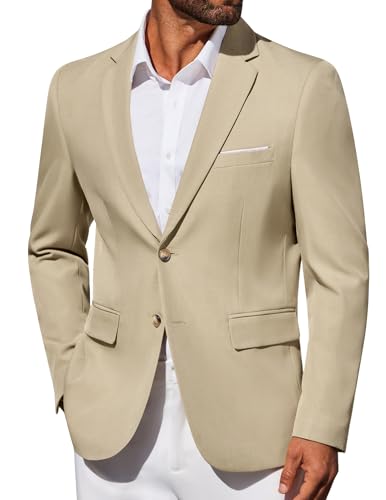 COOFANDY Men's Business Blazer Slim Fit Lightweight Sport Coats Two Button Casual Suit Jacket