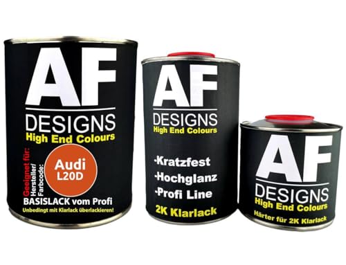Juego de pintura para coche de 2,5 l, adecuado para Audi L20D Clementine Clementine barniz endurecedor base barniz reparador listo para pulverizar