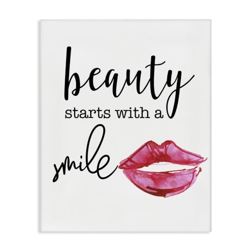 Lipstick Lips Inspirational, 16 x 20 Inch Canvas Wall Art