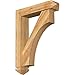 Ekena Millwork BKT0604X26X34WTL03RWR Westlake Arts and Crafts Rough Sawn Bracket w/Offset Brace, Western Red Cedar