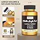Nicpro Metallic Gold Acrylfarben, 250 ml große Blattgoldfarbe, ungiftig Acrylfarbe, lichtecht, Bastelfarbe für Metall, Holz, Ton, Stoff, Leinwand, Möbel, Kunsthandwerk und Künstlerbedarf