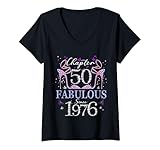 This Chapter 50 Fabulous Since 1976 design is the perfect 50th birthday gift for women. Makes a great present for her, wife, sister, daughter, mom, aunt. Celebrate turning 50 in style with this cute bday graphic.
