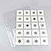300 Cardboard Coin Holders In 6 Assorted Sizes, with 6 Sheets Coin Pocket Pages, for Coin Collection