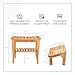 ToiletTree Products Bamboo Bench with Foot Stool - Shower Stool and Foot Stool for The Bathroom or Spa - Stylish Shower Chair for Bathroom Accessories