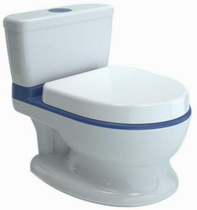 Portable Baby Toilet Soft PU Cushion Infant Potty Household Simulation Toilet Bowl PP Material Toddler Toilet 1-8Y (Color : B) (A)