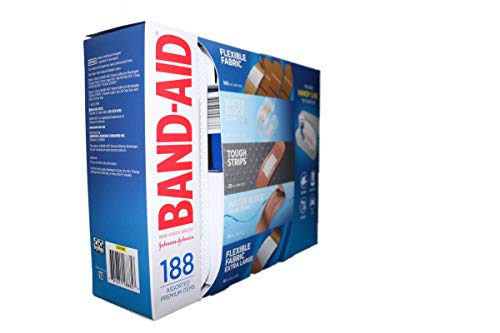 Band-Aid Adhesive Bandages 188Count Of Tough Strips Includes Handy Case For Travel Use, 188Count #TOP1