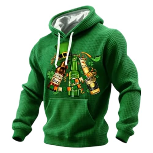 Sweat à capuche en polaire WWricotta vert Saint-Patrick taille M pour homme et femme