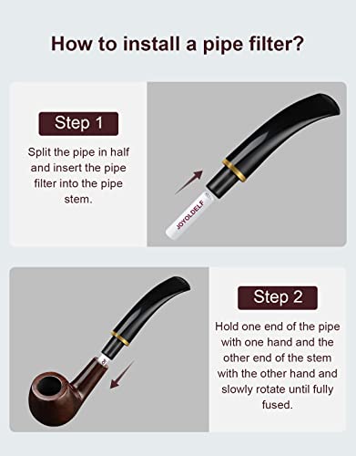 Joyoldelf 9Mm Pipe Filters- 60Count Carbon Filters For Tobacco Pipe With Premium Superior Smoking Experience #TOP2