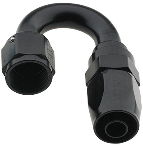 Image of Fragola 231806-BL Pro-Flow Black Size (-6) 180 Hose Fitting