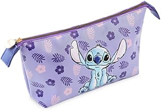 Disney Makeup Bag, Stitch Cosmetics Bag, Stitch Gifts for Women and Teens (Purple)