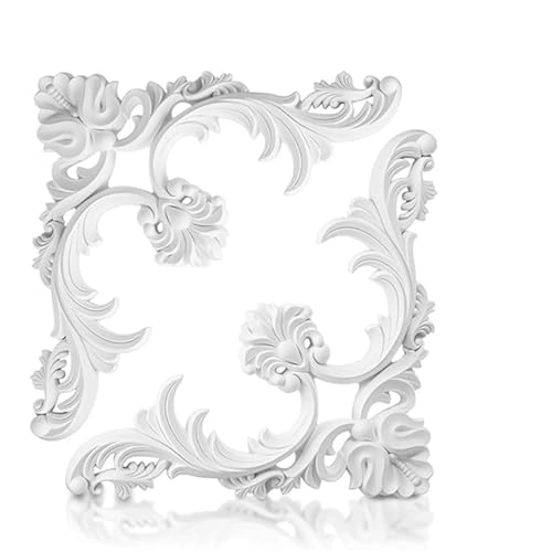 Paneles decorativos del equipo de la pared fondo flor ajuste los murales las esquinas moldeado techo PU for el medallón(2 pieces)