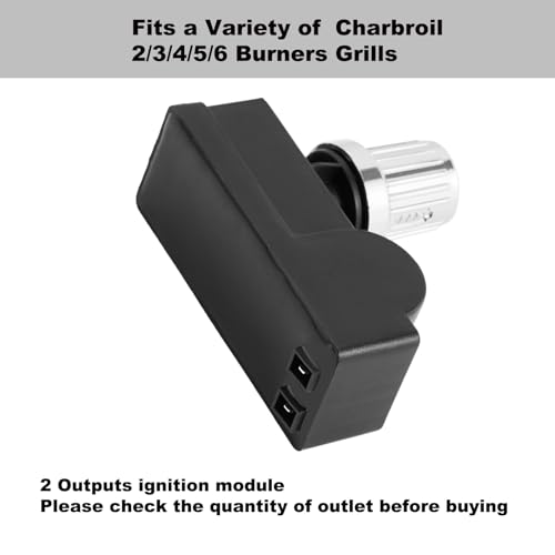 Grillflame DHL-128-2Q Pulse Igniter Model Grill Replacement Parts for Charbroil 463448021 463335517 463377319 Charbroil Ignitor G470-5503-W1 Electronic Ignition Module 463343015 463211513 463370719