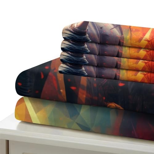 Housse de couette rhinocéros 3D 135x200 infroissable à fermeture éclair