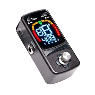 Precision Tuning: Achieve accurate tuning with an error margin of only ±0.5 cents, making this guitar pedal tuner for professional musicians. electric guitar tuner pedal supports half-step, guitar, and bass tuning modes to cater to diverse needs. Com...