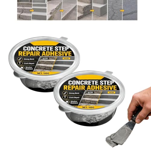 Whimsyard Concrete Step Repair Adhesive,Heavy Duty Concrete Repair Adhesive (2PCS)