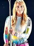 リンゼイ ボン直筆サイン入り超 特大写真…Lindsey Vonn