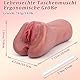 742G 2in1 Realistisch Masturbieren Taschenmuschi Groß Sex Spielzeug , Sexpuppe, Masturbator Vagina Anal Klitoris Erotik Sexspielzeug für Männer solo