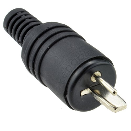 kenable 2 pin DIN Plug Speaker and HiFi Connector Screw Terminals Strain [1 Pack]