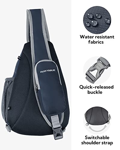 image for WATERFLY Crossbody Sling Bag Small Water Resistant Backpack Lightweigh