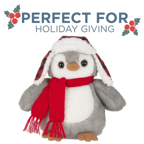 Bearington Cappy Plush Penguin Stuffed Animal With Hat And Scarf, 9.5 Inches #TOP1