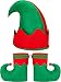 Santa Elf Costume Set Novelty Elf Shoes Elf Hat for Adult Christmas Costume Accessories