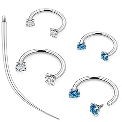 Clear & Ocean Blue CZ