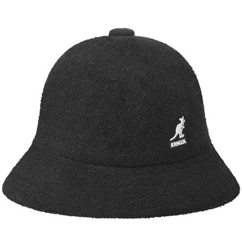 Kangol Kapelusz Tekstylny Bermuda Casual - plazowy unisex podrózny wiosna-lato Lato - M (56-57 cm) czarny