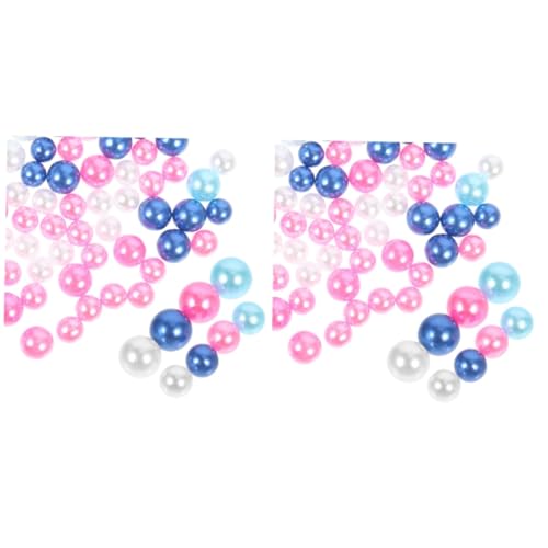 PRETYZOOM 2pièces Perles Flottantes Faux Nacre pour Remplissage De Vase Sachets De Perles Immitées Non Percées Décoration Élégante pour Maison Et DIY