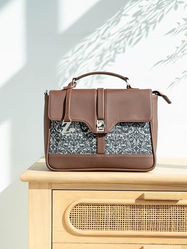 Image of ZOUK | Women's Vegan Leather | Stylish Handbag with Adjustable Strap, Top Handle |