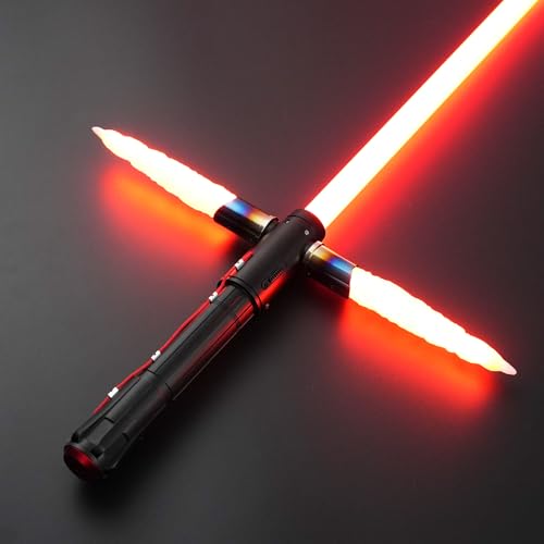DAMIENSABER Xenopixel V3 Smooth Swing Crossguard Light Saber 34 Sound Fonts Motion Control Light Sabers with Infinite Color Changes Metal hilt Rechargeable Light Saber for Adults