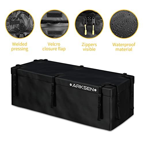 Arksen 60 X 24 Inch Folding Cargo Rack Carrier With 500D Pvc Waterproof Cargo Bag 500 Lbs Heavy Duty Capacity 2 Inch Receiver Luggage Basket Hitch Fold Up For Suv Pickup Camping Traveling #TOP5