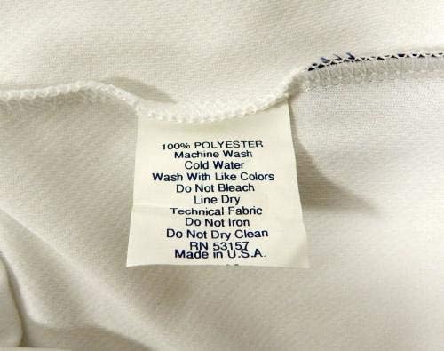 Miniatura 5 de San Diego Padres J.J. Tujillo #8 Game Issued White Jersey - Game Used MLB Jerseys