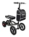 BlessReach All Terrain Foldable Knee Scooter Walker - Economical Knee Walker for Foot Injuries, Compact Crutches Alternative - Black