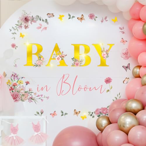 Vinilo Decorativo Baby Shower Runtoo Baby in Bloom miniatura 2