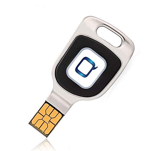 Qkey Smart Key - Multi Factor Authentication Security Key for Extra Protection - Compatible with Windows 8.1 + and USB (Type A)