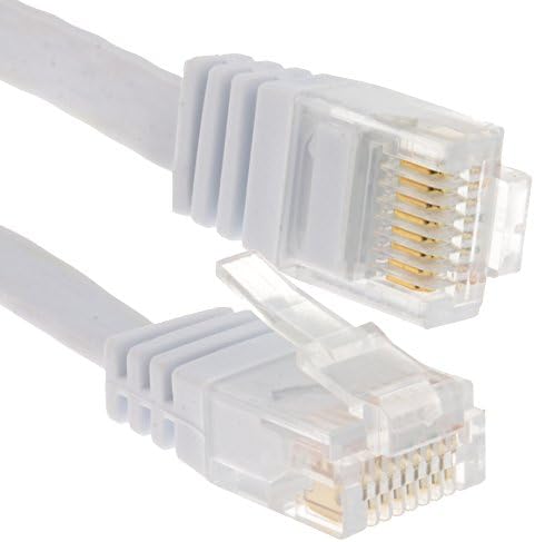 kenable Płaski kabel krosowy CAT6 GIGABIT RJ45, 0,3 m, biały, 0,3 m