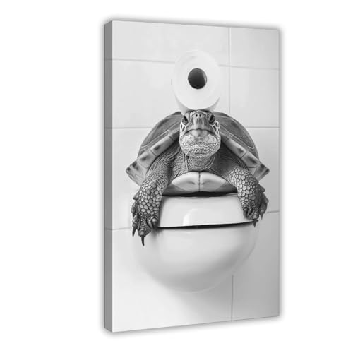 Impression sur toile tortue avec papier toilette décoration murale chambre salon