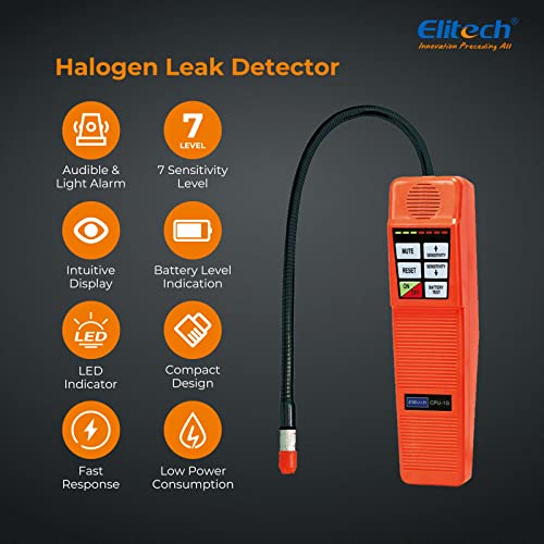 Elitech Cpu-1G Hvac Leak Detector Halogen Gas Tester Hvac Refrigerant Ac Sniffer R22 R410A R134A #TOP5