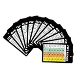 Facile à transporter : la taille compacte de ces cartes les rend faciles à transporter dans votre de golf ou votre poche, garantissant qu'elles sont toujours à portée de main, cartes de golf, voiturettes de golf