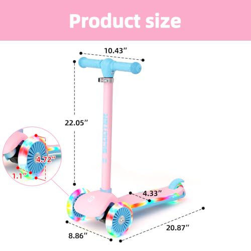 XJD 3-Wheel LED Scooter