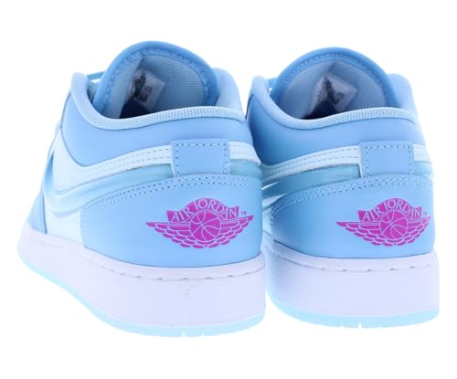 Jordan Big Kid's 1 Low SE Aquarius Blue/Aquarius Blue (FN7366 400) - 5.54