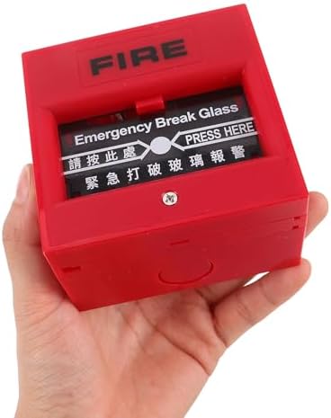 NUOBESTY Manuel yangın alarmı tren istasyonu, güvenlik zili, acil çağrı düğmesi, bina tahliyesi için alarm sistemi, ofis - Görsel 3