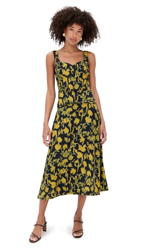 Ulla Johnson Women's Vivi Sweetheart Neckline Midi Dress