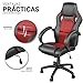 TRESKO Silla giratoria de oficina Sillón de escritorio Racing, silla Gaming ergonómica,...