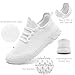 SDYJQS Women Tennis Shoes Running Gym Athletic Non Slip Sneakers Slip on Comfortable Fashion Breathable Casual Workout Shoes White Size 8