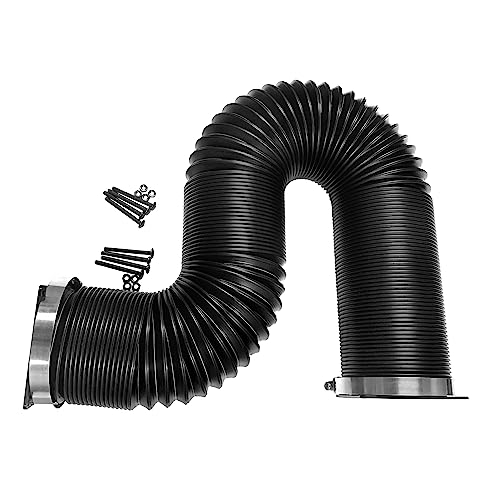 Coolerguys Thermal Plastic Duct with End Caps for Electronics and Crypto Mining (80mm Fan/3