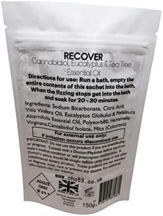 Recover 200mg CBD Bath SOAK 150g Handmade in The UK