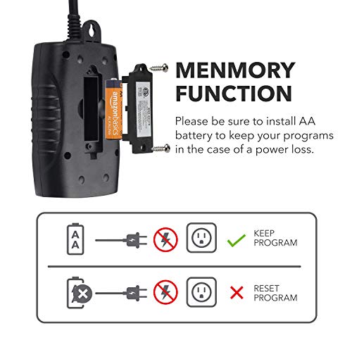 Bn-Link 7 Day Outdoor Heavy Duty Digital Programmable Timer Bnd/U78, 125Vac, 60Hz, Dual Outlet, Weatherproof, Heavy Duty, Accurate For Lamps Ponds Christmas Lights 1875W 1/2Hp Etl Listed #TOP6